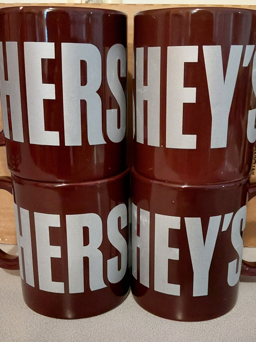 Hershey's Brown Ceramic Mug - Set of 4